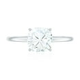 thumbnail image 4 of Rosec Jewels Certified Moissanite Cushion Cut Engagement Ring - 8 mm - 3 Ct Moissanite Ring - D-VS1 Quality Certified, 925 Sterling Silver, US 6.00, 4 of 8