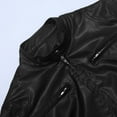 thumbnail image 6 of Fgnfyis Long Retro Slim Men's Pants Autumn/winter Punk Casual Suit Leather Leather Pants Two Piece Suit Mens Suits Black M, 6 of 7
