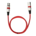 thumbnail image 2 of Cable de conexión XLR de seis colores, conector de aleación de zinc de PVC grueso de 1 m con pines plateados y chapados en cobre., 2 of 9