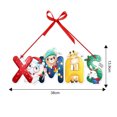 thumbnail image 7 of Opvise Christmas Door Hanging Festive Party Decor Eco-friendly Eye-catching Xmas Door Hanging for Merry Atmosphere for Christmas A, 7 of 7