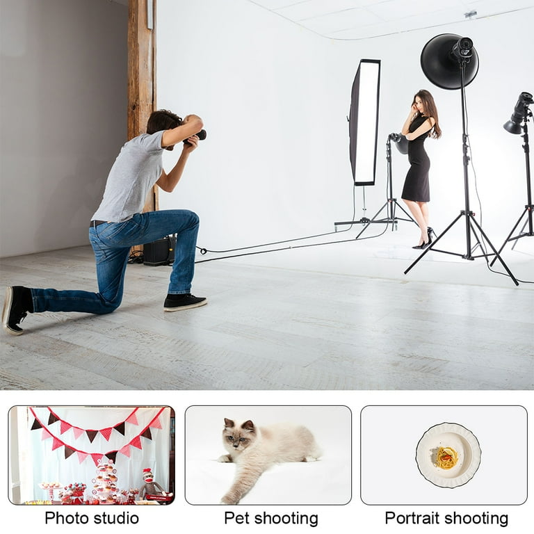 White Background Photography Cloth 7x10 ft (200x300 cm) GAINVANE High Density Polyester Fabric Pure Black Photo Backdrop Foldable Washable Seamless Photo Shoot Portrait Party