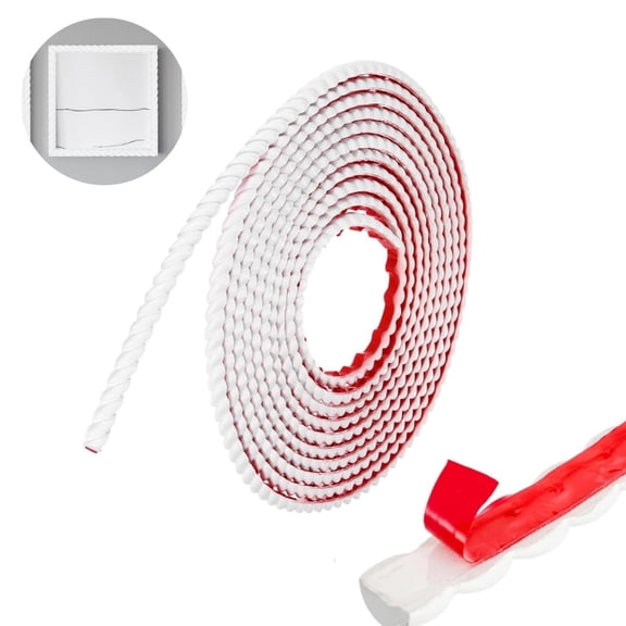 QZS Paintable Wall Molding Trim,78.7x0.59In Self Adhesive Wall Decoration Molding Trim,Flexible DIY Wall Decoration for Home,Office,1pack