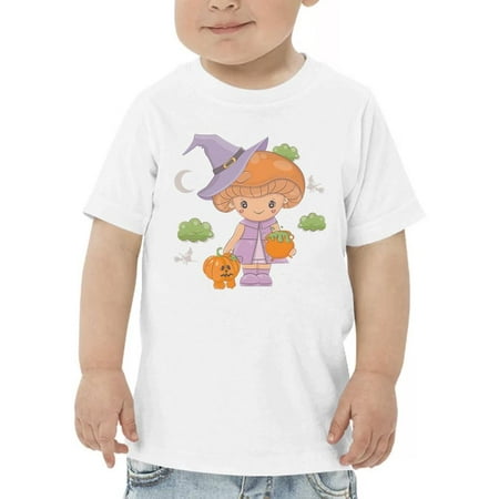 

Cute Mushroom Girl And Pumpkin T-Shirt Toddler -Image by Shutterstock 4 Toddler