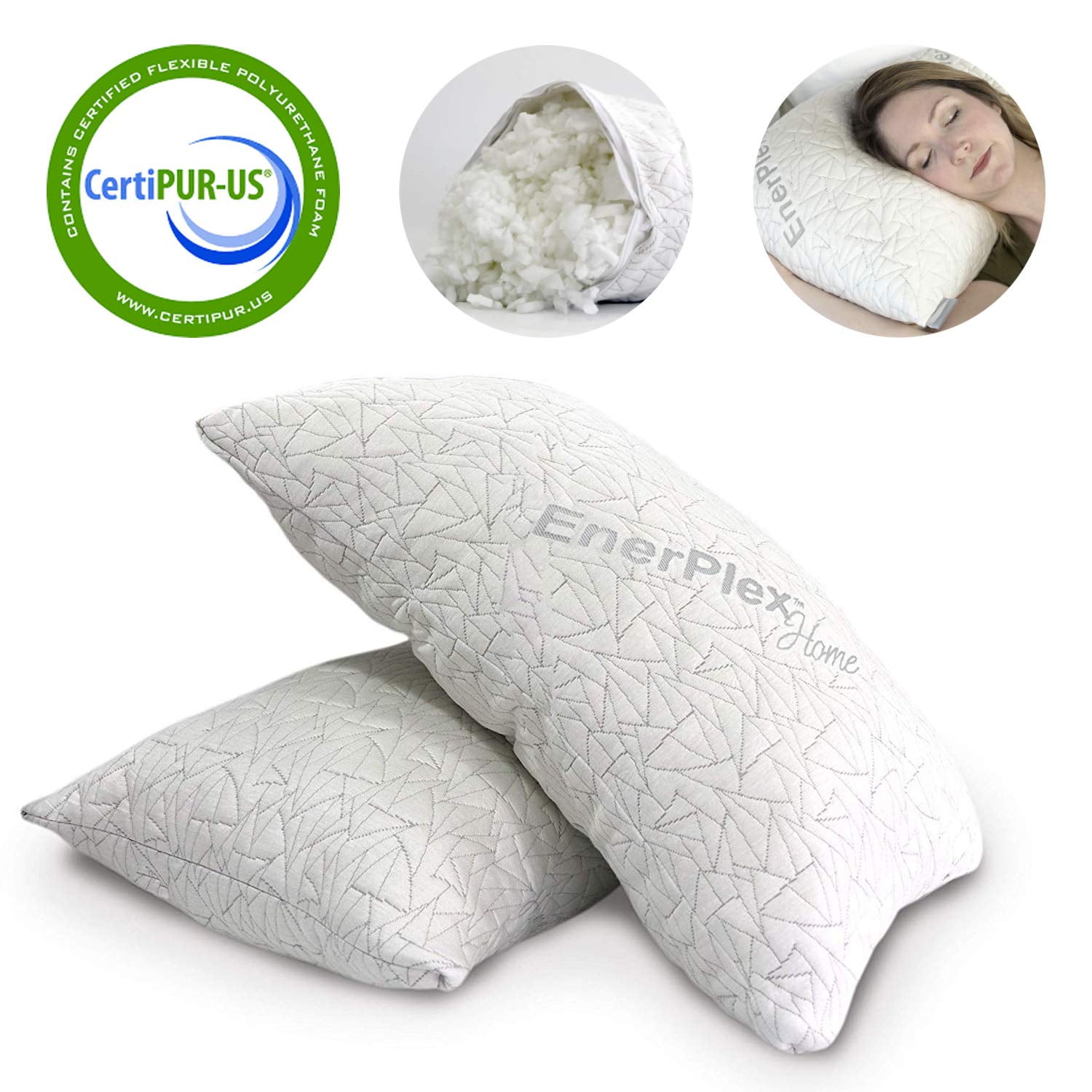 RECRON CERTIFIED Utopia Microfibre Solid Sleeping Pillow – World Wide Goods