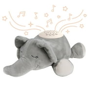 Angle View: PureBaby Sound Sleepers Portable Sound Machine & Star Projector - Plush Sleep Aid for Baby and Toddlers with Soothing Night Light Display, 10 Lullabies, White Noise, and Heartbeat Sounds (Elephant)