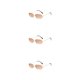 thumbnail image 2 of Gafas de sol de moda Sonducket con lentes transparentes rectangulares Marrón inoxidable Type1 NO1, 2 of 6