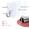 thumbnail image 4 of Ganchos adhesivos DDMY transparentes, reutilizables, 6 kg, impermeables, 24 unidades, 4 of 7