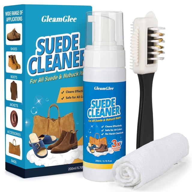 El kit de limpieza de gamuza GleamGlee elimina las manchas de suciedad y el agua
