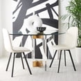 thumbnail image 2 of SAFAVIEH Ellery Dining Chair, Beige/Black, Set of 2 (20.1 in. W x 16.5 in. D x 34.6 in. H), 2 of 7
