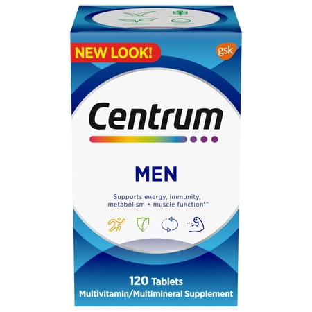 Centrum Multivitamins for Men, Multivitamin/Multimineral Supplement - 120 Count