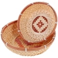thumbnail image 2 of RENACLIPY Set of 2 Khaki Woven Fruit Baskets, Natural, , Storage Containers for Kitchen and Home, 2 of 5