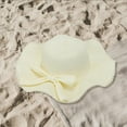 thumbnail image 3 of AWZXDE Women's Solid Sun Hat with Ruffle Brim,Cap for Casual Style and Sun White,One Size, 3 of 3