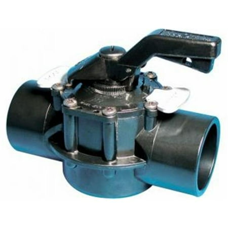 2 Way Diverter Valve Waterway Plastics 6007060CPVC 2 in. Socket TruSeal Diverter Valve, 2-Way Straight Assembly ()