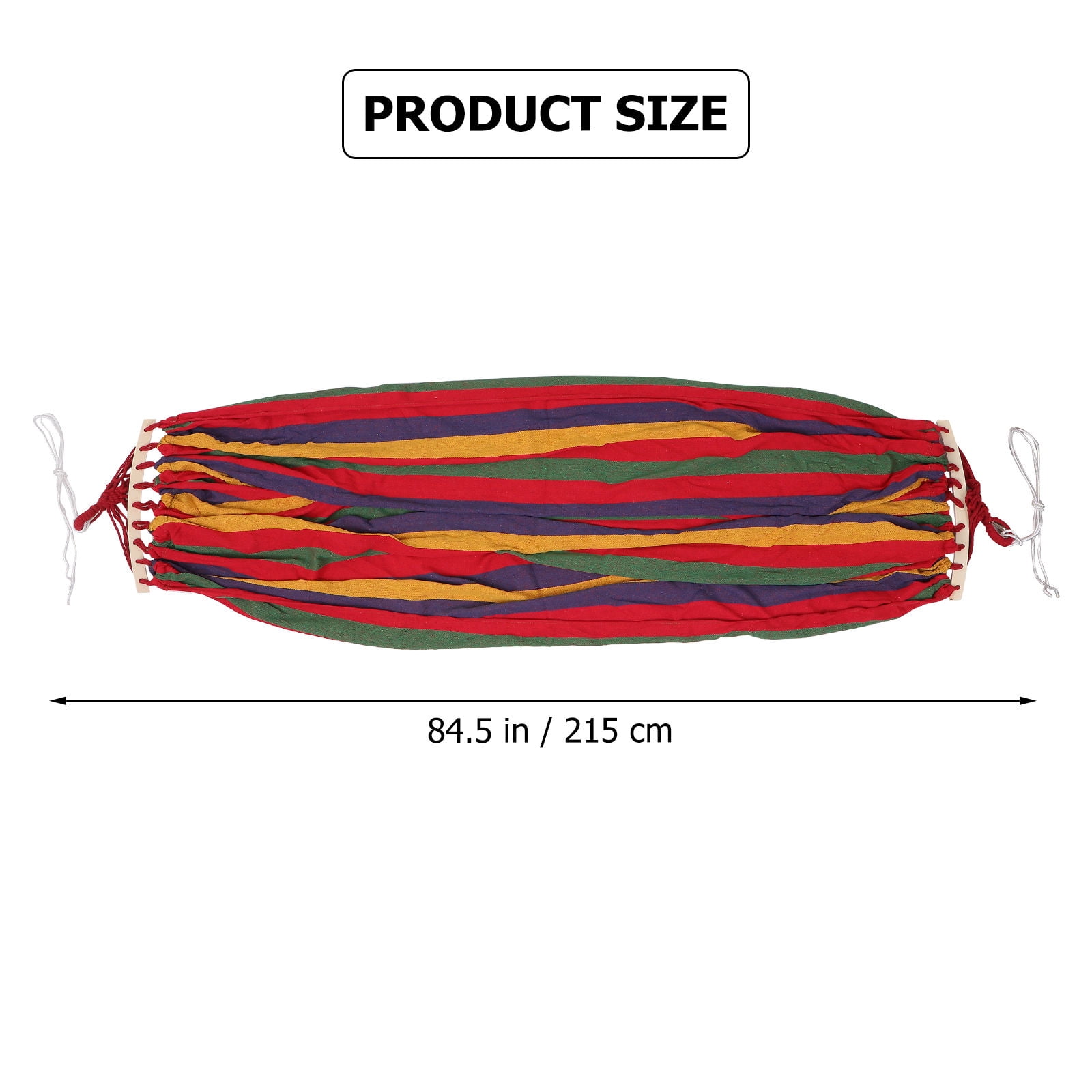 Pretyzoom Outdoor Beach Hammock with Strong Braided Ties in Red for Yard and Garden Use