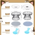 thumbnail image 3 of Juego 2 Cuencos para Gatos Cuenco Alimentación, 3 of 9