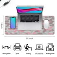 thumbnail image 5 of Pink Gray Camouflage &nbsp;mouse Padswaterproofno Slip&nbsp;for Office Home Work Gaminggaming Mouse PadRubber Base Mousepad with Stitched Edges 31.5x11.8inches, 5 of 7