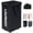 Black, variant on Slim Laundry Basket with Wheels,Freestanding Laundry Hamper with Lid&Bamboo Handles(75L Black)