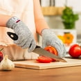 thumbnail image 3 of AMERTEER Food Grade Cut Resistant Gloves with Grip Dots High Performance Level 5 Protection, 3 of 7