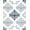 Blue, Pattern 3, variant on ODIKA 4'x6' Machine Washable Non-Slip Area Rug, Elegant Transitional Damask Scrollwork Botanical High Traffic Rug, Blue, 552296