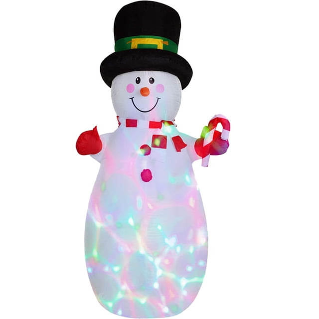 1.8 Meters Christmas Inflatable Snowman with Stakes for Party Home Outdoor