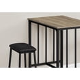 thumbnail image 3 of Dining Set - 3pcs Set - Counter Height - 36" Rectangular - Kitchen - Brown, 3 of 5