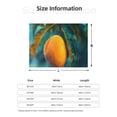 thumbnail image 5 of Rateoe Mango In The Rain Pattern Flannel Throw Blanket, Ultra-soft Blanket for Bed, Couch, Car, Hypoallergenic Anti-pilling blanket-80"x60"(Horizontal), 5 of 6