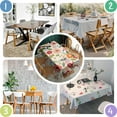 thumbnail image 5 of Rectangle Boho Style Waterproof Tablecloth 60×120 Inch, Bohemian Colorful Floral Reusable Indoor/Outdoor Durable Table Cover for Party Kitchen Dinner Room Decor, 5 of 6