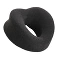 thumbnail image 2 of Almohada de viaje de espuma viscoelástica para el cuello, transpirable, para la siesta gris oscuro, 2 of 9