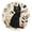 Black, variant on Round Clock Gold Clock 9.84*9.84 Inch Round Art Clock Decorative Clock Creative Clock Dual-Purpose Clock Wall Clock Clock Fashion Decoration Cute Black Cat Pattern