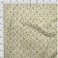 thumbnail image 4 of oneOone Viscose Chiffon Yellow Fabric Florals Craft Projects Decor Fabric Printed By The Yard 42 Inch Wide, 4 of 4