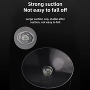 Mini Bluetooth Shower Speaker with LED light, Portable Waterproof Hands-Free Speakerphone, Rechargeable Wireless Stereo Speakers for Beach, Shower & Home (Black)