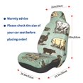 thumbnail image 3 of Balery Vintage Farm Animals Funda de Asiento para Auto con Diseño - Cubierta Frontal Suave y Transpirable con Protector Antideslizante- 1 Unidad, 3 of 5