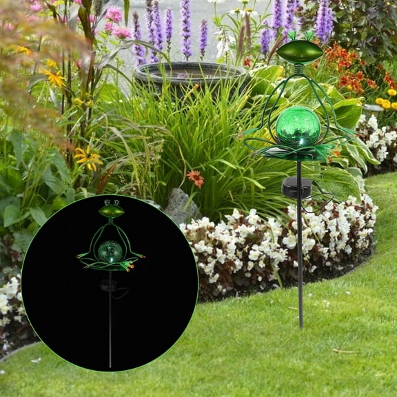 LEORX Frog-Shaped Solar Outdoor Lights, Green, IP55, LED, Energy Efficient, Home and Garden