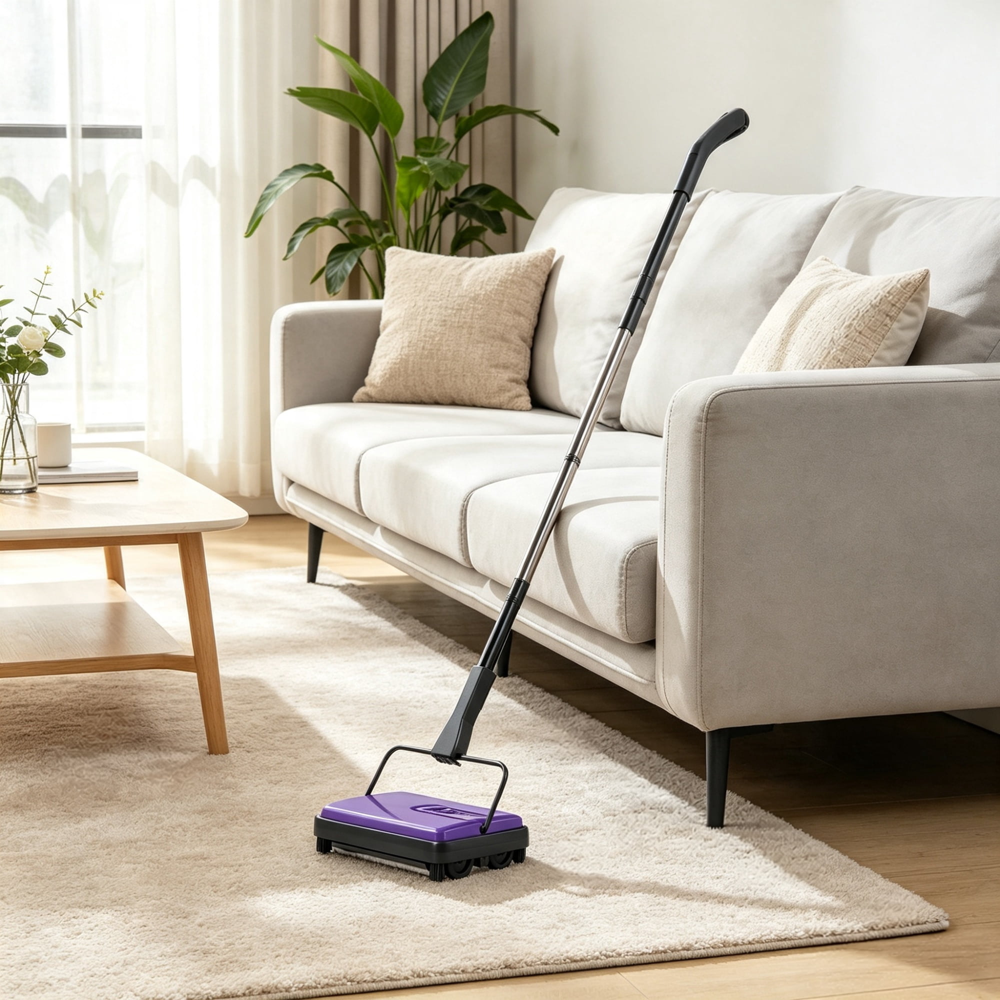 Zippi Sweeper Pro - Lightweight Sweeper, Perfect for Hardwood and