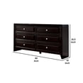 thumbnail image 4 of Benzara Sophisticated And Transitional Style Wooden Dresser, Espresso Brown, 4 of 4
