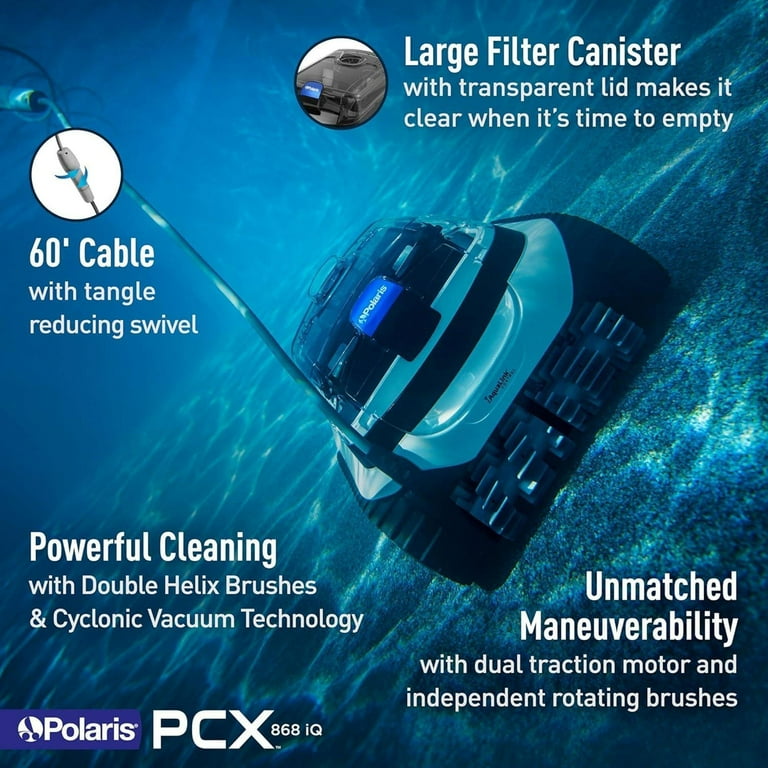 Polaris PCX 868 iQ Robotic Pool Cleaner with iAquaLink App Control