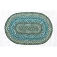 thumbnail image 1 of Capitol Importing 07-419 5 x 8 ft. Jute Oval Braided Rug - Sage, Ivory & Settlers Blue, 1 of 1