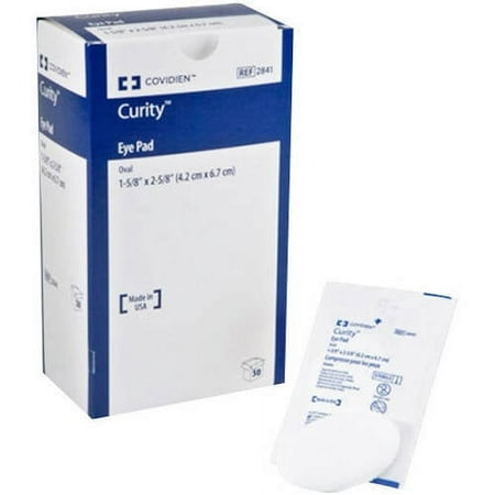 Coviden Curity Non-Adherent Dressing Gauze Eye Pads, 50 count