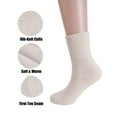 thumbnail image 4 of Gustave 3 Pairs Winter Boot Socks for Women Thick Warm Knit Socks Thermal Cozy Crew Socks Solid Color Soft Casual Socks Stocking Stuffers Gifts for Cold Weather, 4 of 7