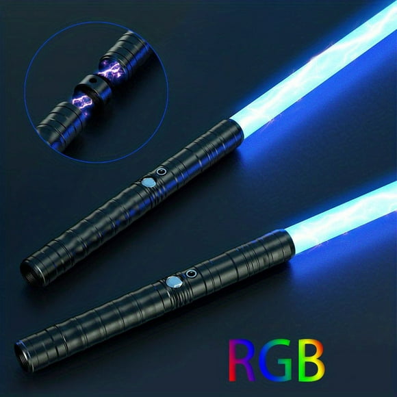 Rechargeable RGB Light-saber with 7 Color Laser Sword - Perfect Cosplay Toy Gift for