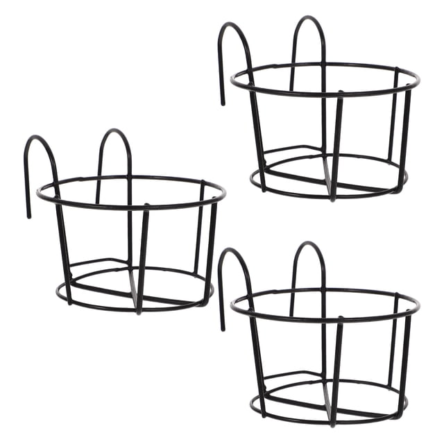 LOLIPPYY 3pcs Railing Flower Box Hanging Plant Pot Holder For Office Use Plant Lovers