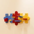 thumbnail image 3 of Puzzle Storage Board, No Drill Wall Mounted Perforated Rack 24x36.2cm Modular Set for Home, Corner Desk with Storage, 3 of 6