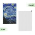thumbnail image 2 of Naloa The Starry Night Golf Towel Golf Gift for Men and Women Golf Towel with Carabiner Clip to Quickly Remove Mud, Dirt and Sweat, 2 of 8