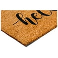 thumbnail image 4 of Calloway Mills 112073672 Black Hello Script Doormat 36" x 72", 4 of 7
