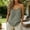 Green, variant on Women's Cotton-Linen Tank Tops V Neck Adjustable Spaghetti Strap Sleeveless Camisole Summer Basic Blouse