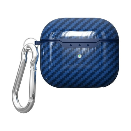 New AirPods (3rd Generation) Case TECH CIRCLE Portable Lightweight Case with Metal Clasp Scratch Resistant Nice Cute Carrying Case for Apple AirPods (3rd Generation) 2021 Release (Blue)