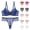 Pink, variant on Bra and Brief Set Light Padding Underwire Bra with Thong 2 Tone Breathable Fabric