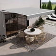 thumbnail image 7 of ALEKO Motorized Retractable 16 x 10 feet Home Patio Awning Sunshade Silver Gray, 7 of 7