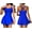 Royal Blue, variant on Women'S Crossover Ruched Skirt One Piece Swimdress Swimsuit Bathing Suit Black L