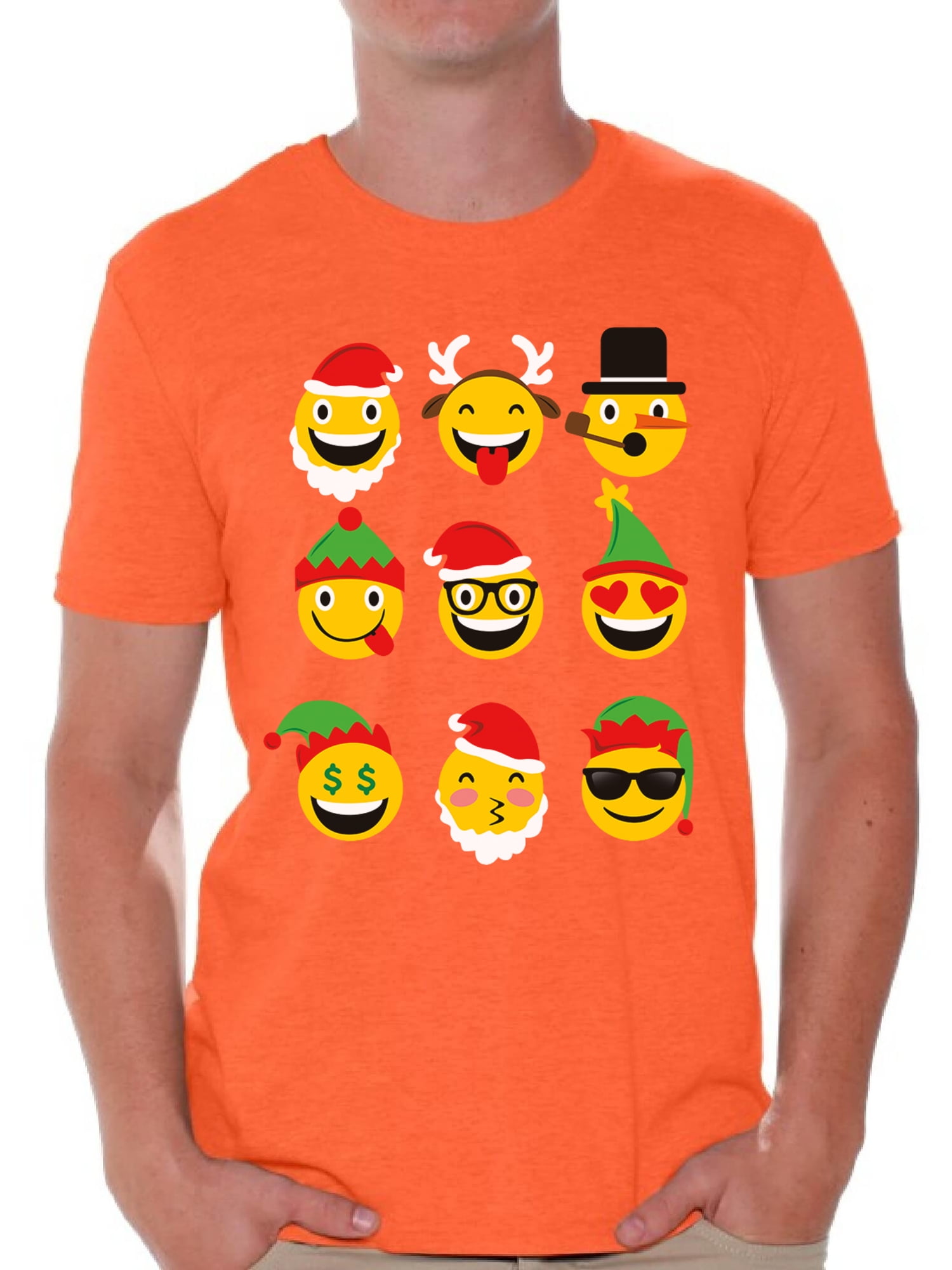 Awkward Styles - Awkward Styles Emoji Christmas Shirt Christmas Santa Tshirt Ugly Christmas T